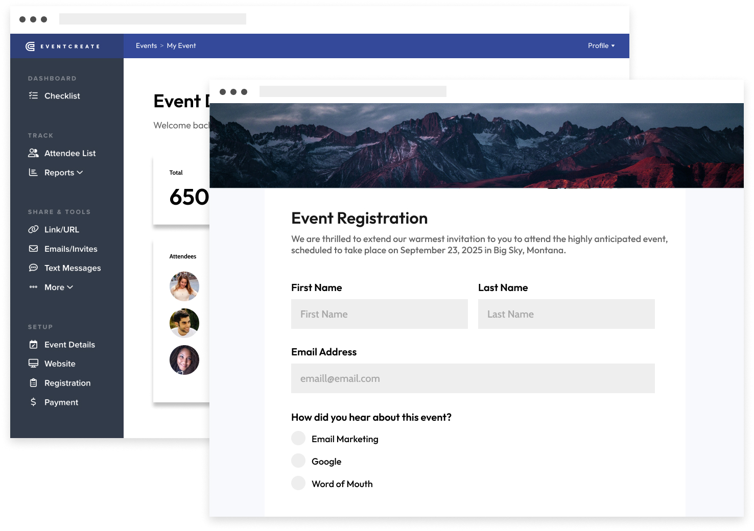 Powerful Event Registration Software