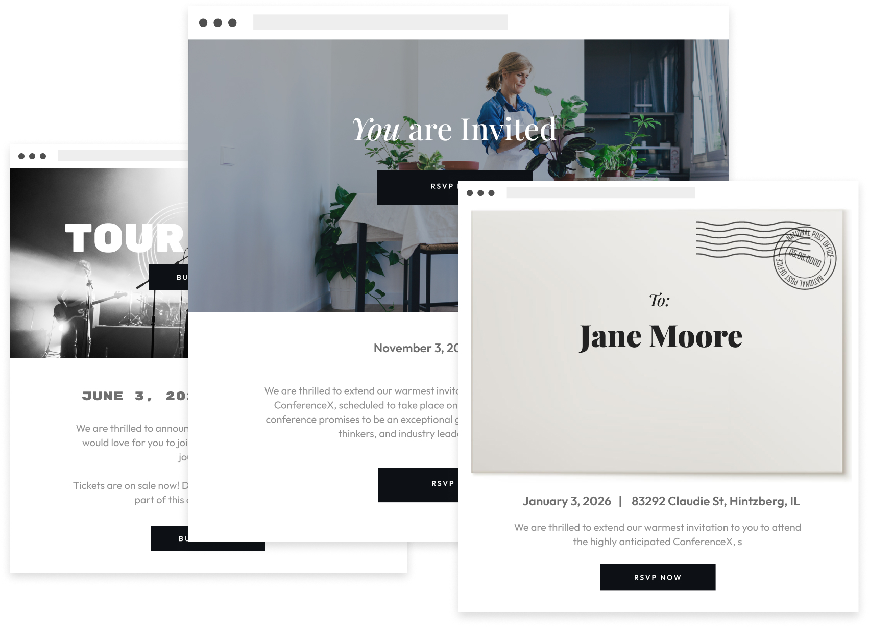 Online Invitations & RSVP